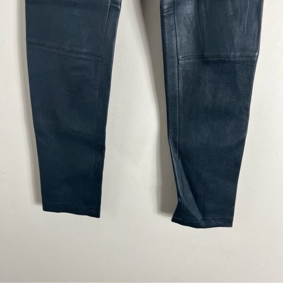 L'agence Women’s 100% Lambs Leather Grey Skinny Pull On Pant Size XS - Picture 5 of 11